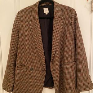 Wool Houndstooth Gap Blazer